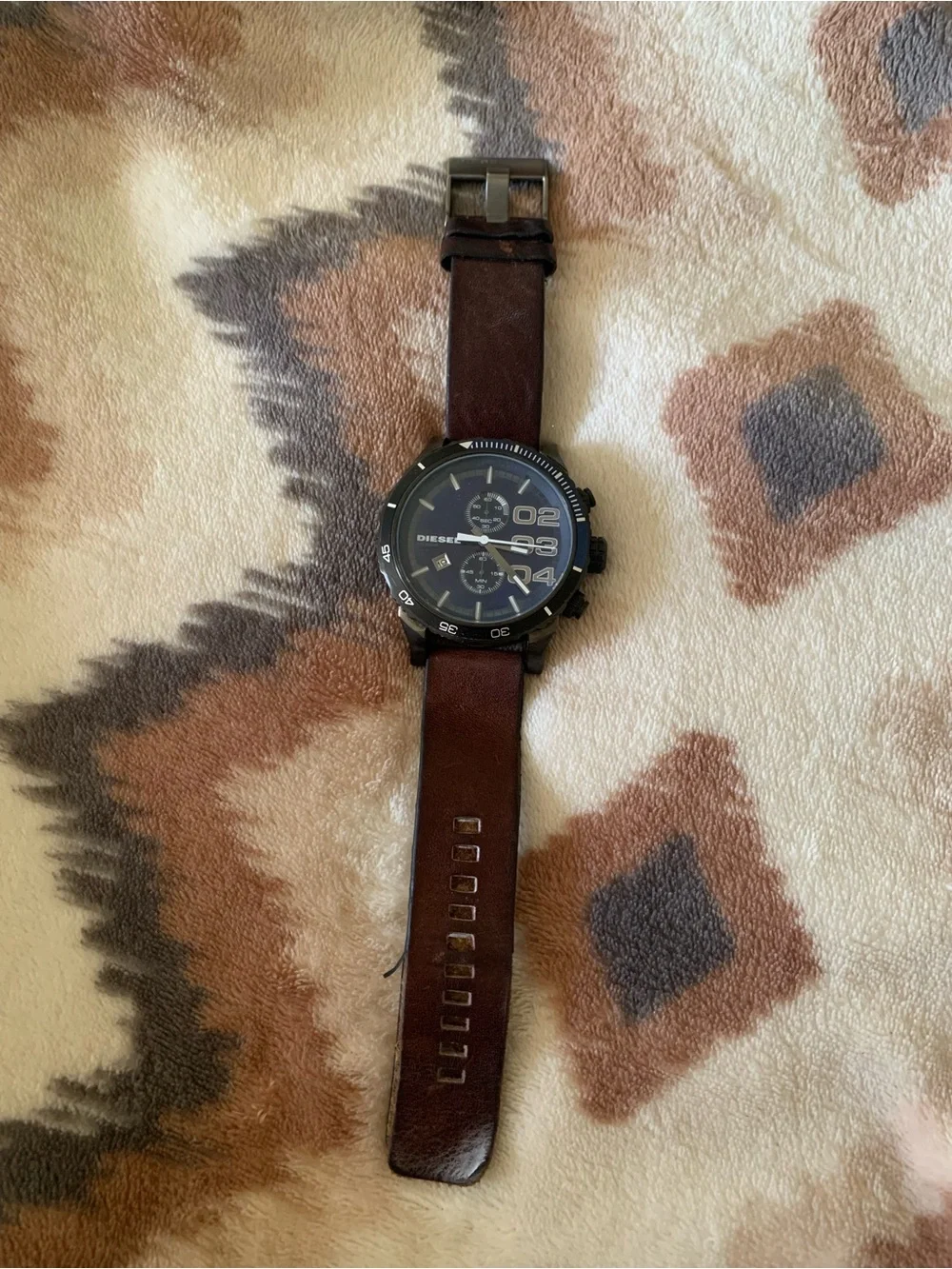 Diesel Men's Double Down Brown Watch